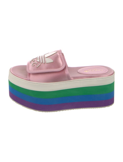 Gucci x Adidas Satin Printed Slides