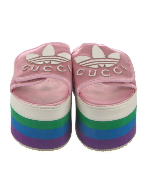 Gucci x Adidas Satin Printed Slides