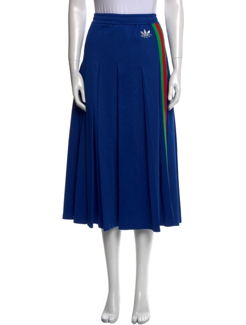 Gucci x Adidas Striped Midi Length Skirt