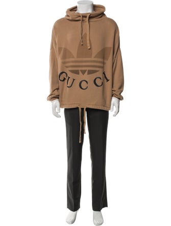 Gucci x Adidas Graphic Print Crew Neck Hoodie