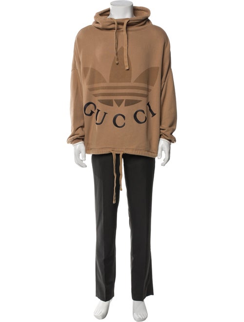 Gucci x Adidas Graphic Print Crew Neck Hoodie