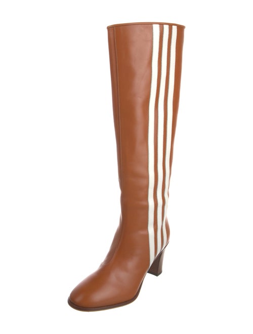 Gucci x Adidas Signature Stripe Leather Boots