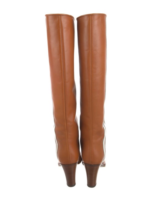 Gucci x Adidas Signature Stripe Leather Boots