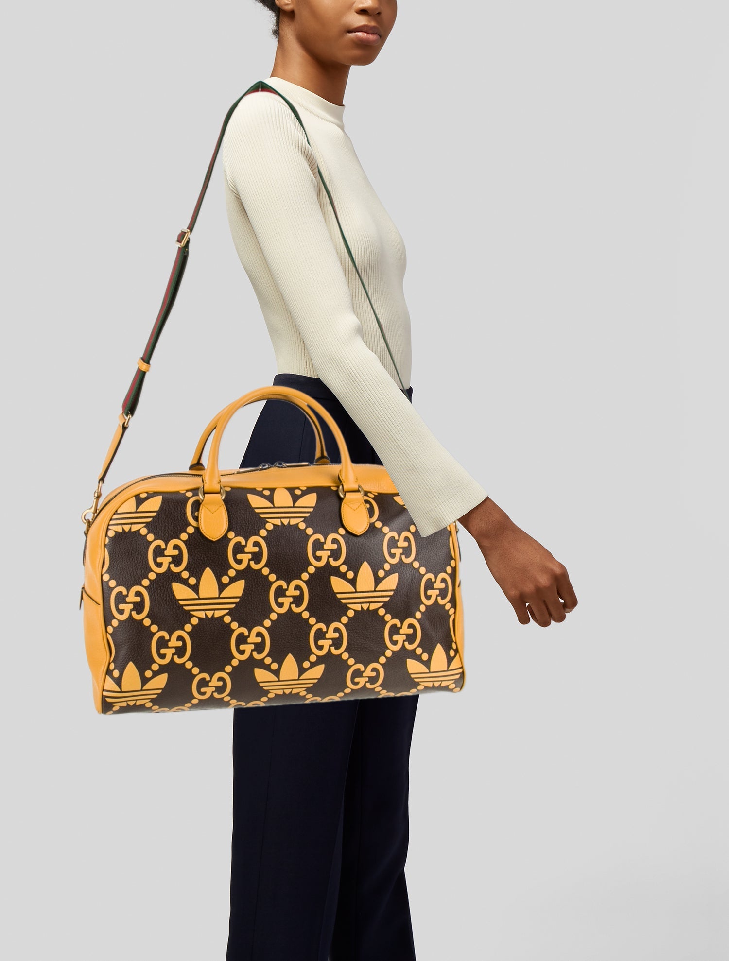 Gucci x Adidas Web Weekender Bag