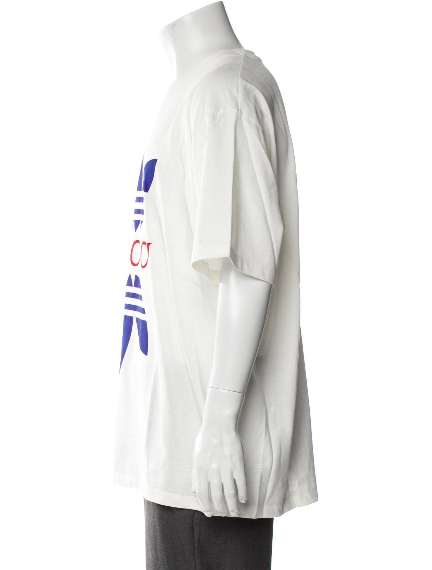 Gucci x Adidas Web Accent Graphic Print T-Shirt