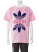 Gucci x Adidas Graphic Print Crew Neck T-Shirt