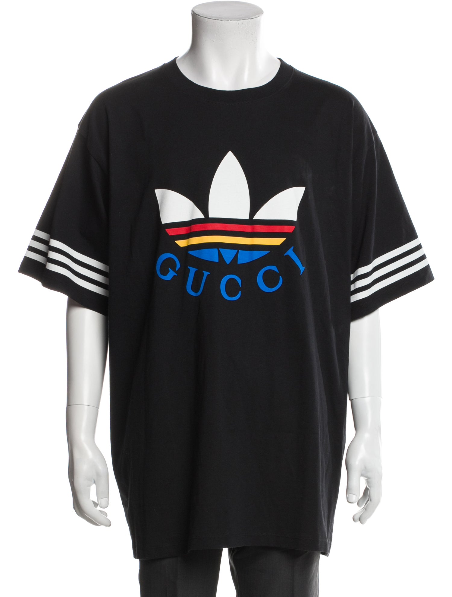 Gucci x Adidas Graphic Print Crew Neck T-Shirt