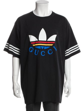 Gucci x Adidas Graphic Print Crew Neck T-Shirt