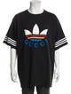 Gucci x Adidas Graphic Print Crew Neck T-Shirt