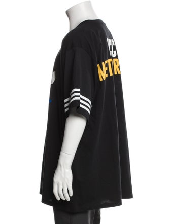 Gucci x Adidas Graphic Print Crew Neck T-Shirt