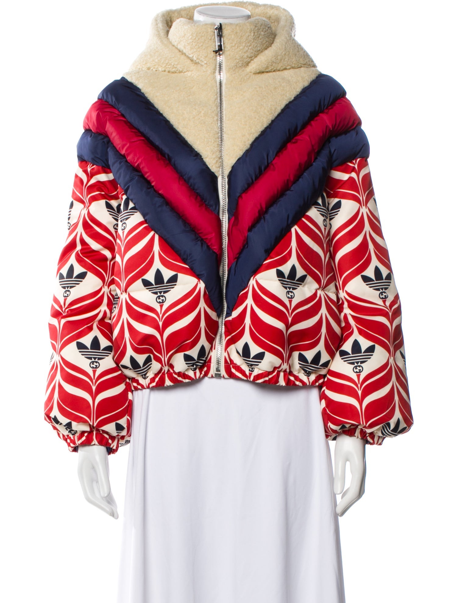 Gucci x Adidas 2023 Printed Faux Fur Jacket w/ Tags