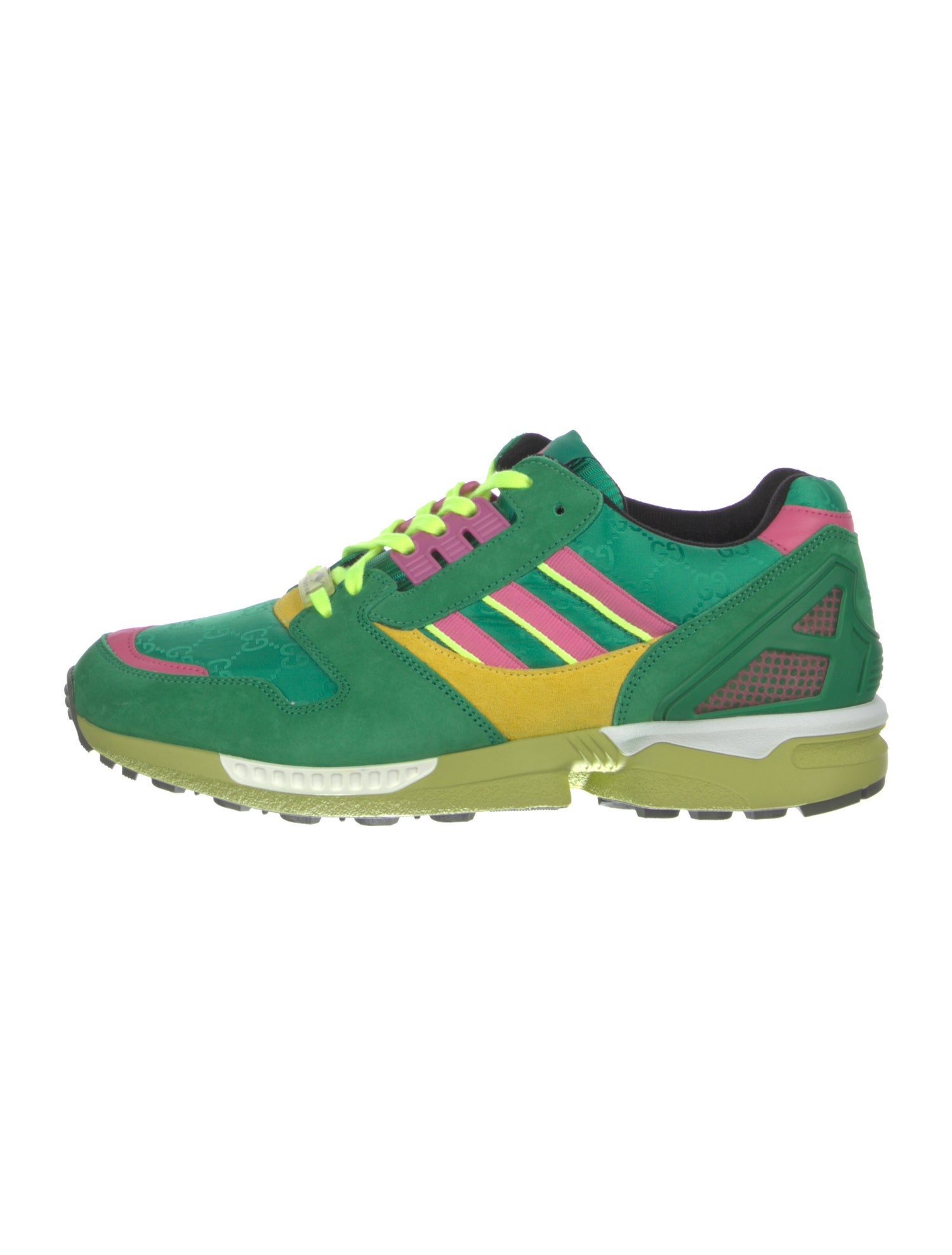 Gucci x Adidas ZX 8000 'Green GG Monogram' Athletic Sneakers w/ Tags