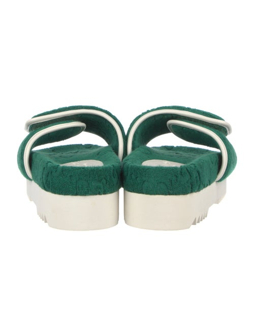 Gucci x Adidas GG Logo Terry Cloth Slides