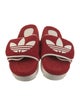 Gucci x Adidas GG Logo Terry Cloth Slides