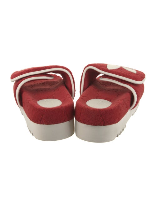 Gucci x Adidas GG Logo Terry Cloth Slides