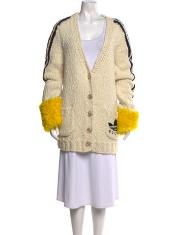 Gucci x Adidas Knitwear Wool Colorblock Pattern Sweater M