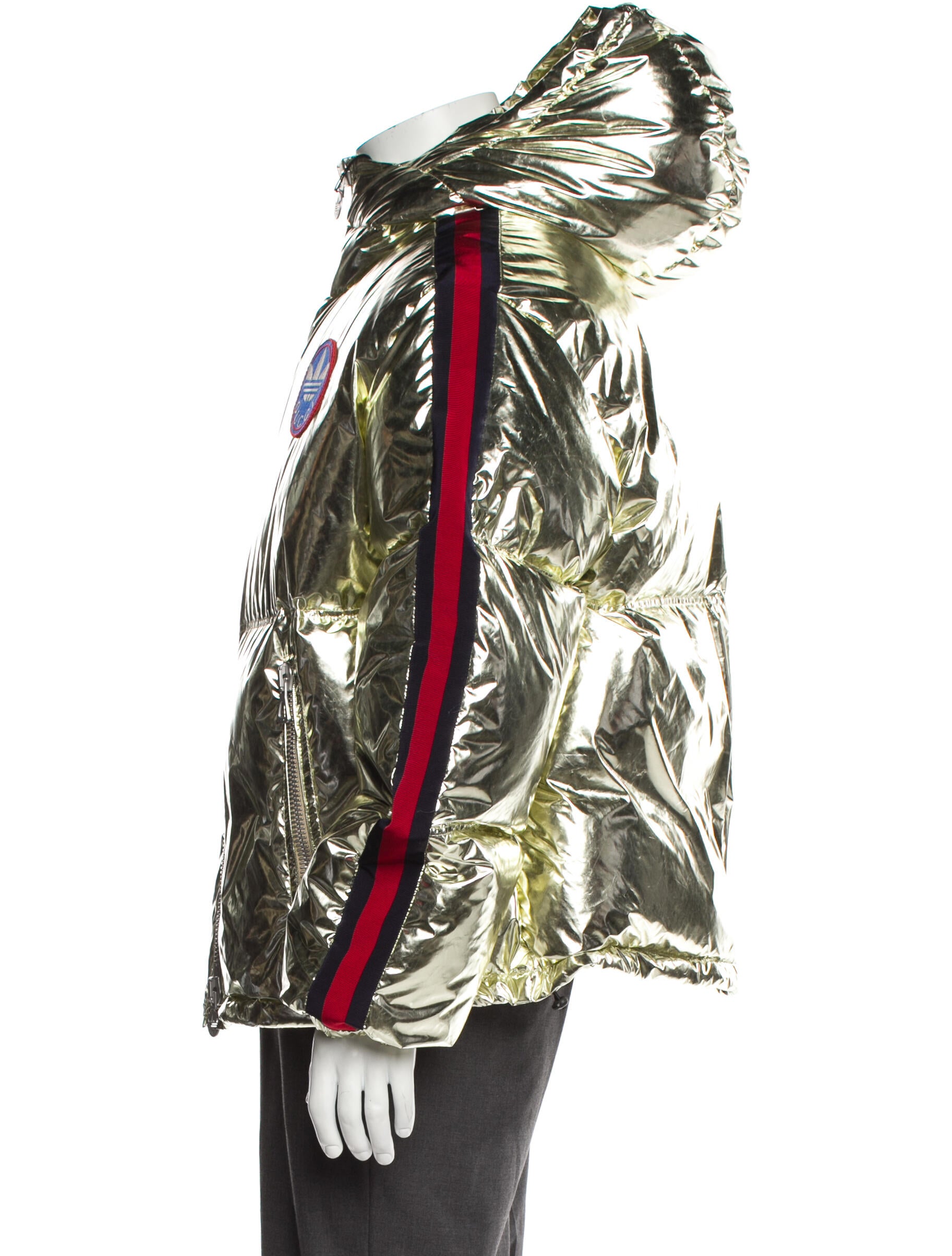 Gucci x Adidas 2023 Sylvie Web Accent Moto Jacket w/ Tags