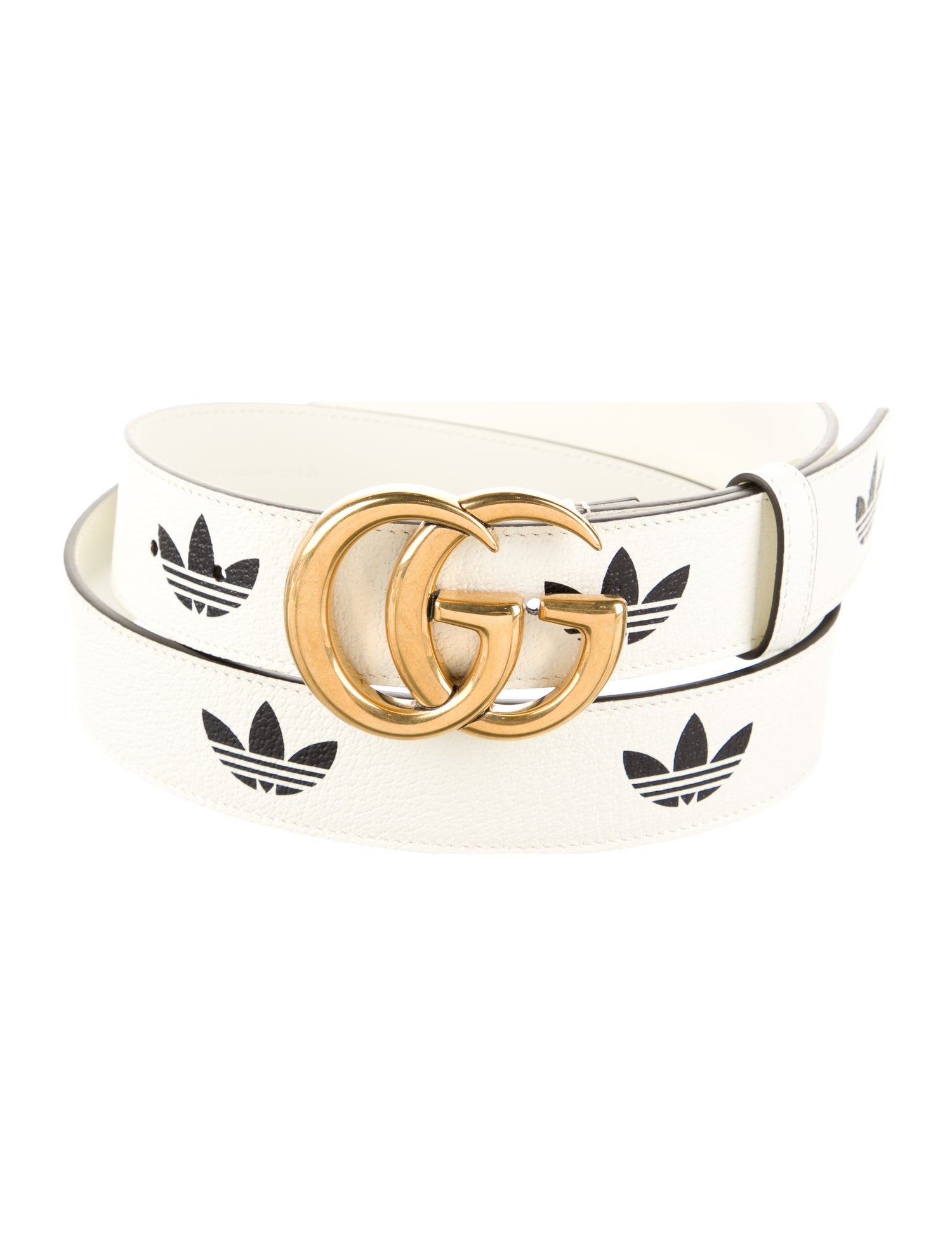Gucci x Adidas Double G Logo Calfskin Waist Belt
