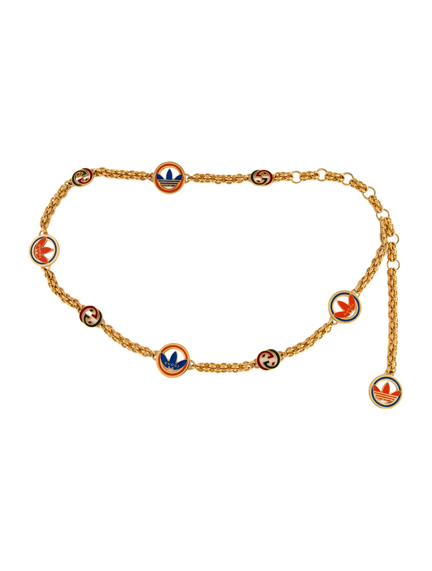 Gucci x Adidas GG Logo Metal Waist Belt