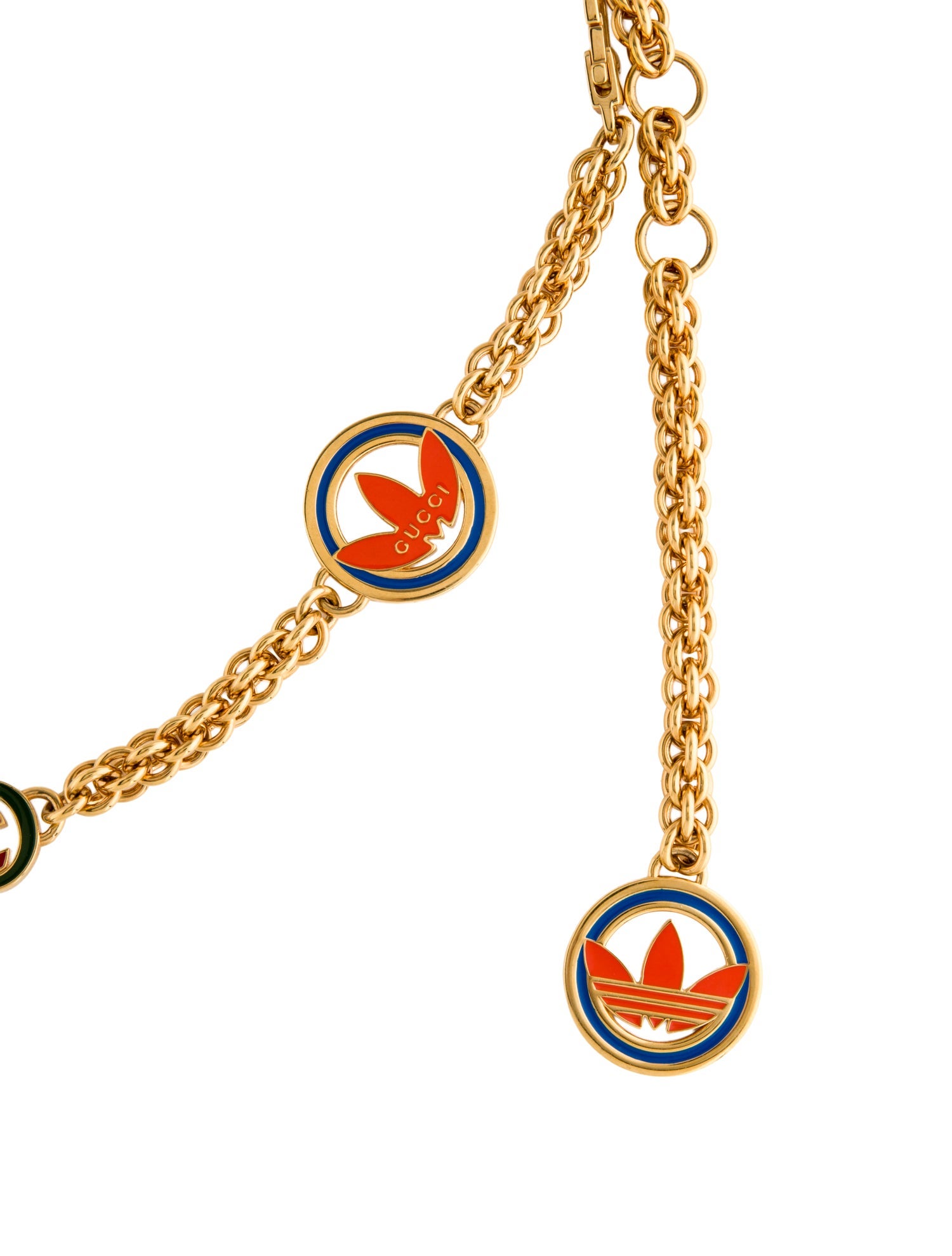 Gucci x Adidas GG Logo Metal Waist Belt