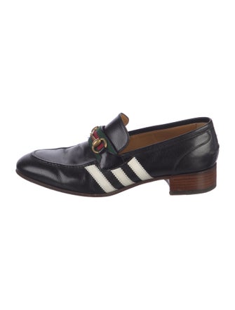 Gucci x Adidas 2022 Web Accent Dress Loafers