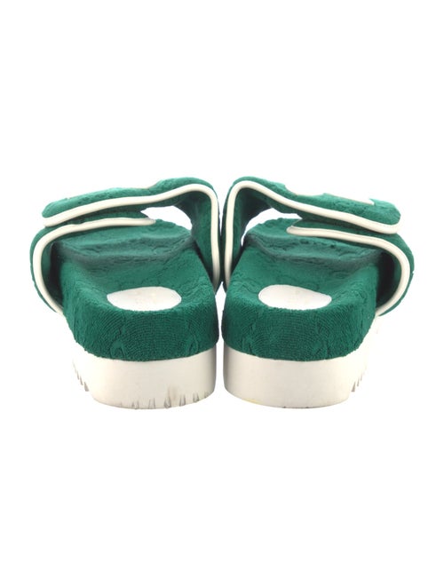 Gucci x Adidas GG Logo Terry Cloth Slides