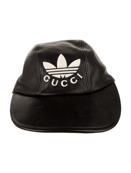 Gucci x Adidas Embroidered Panel Lambskin Cap