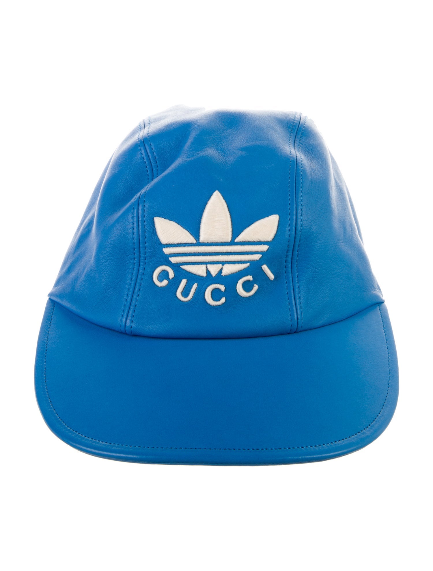 Gucci x Adidas Embroidered Panel Lambskin Hat w/Tags