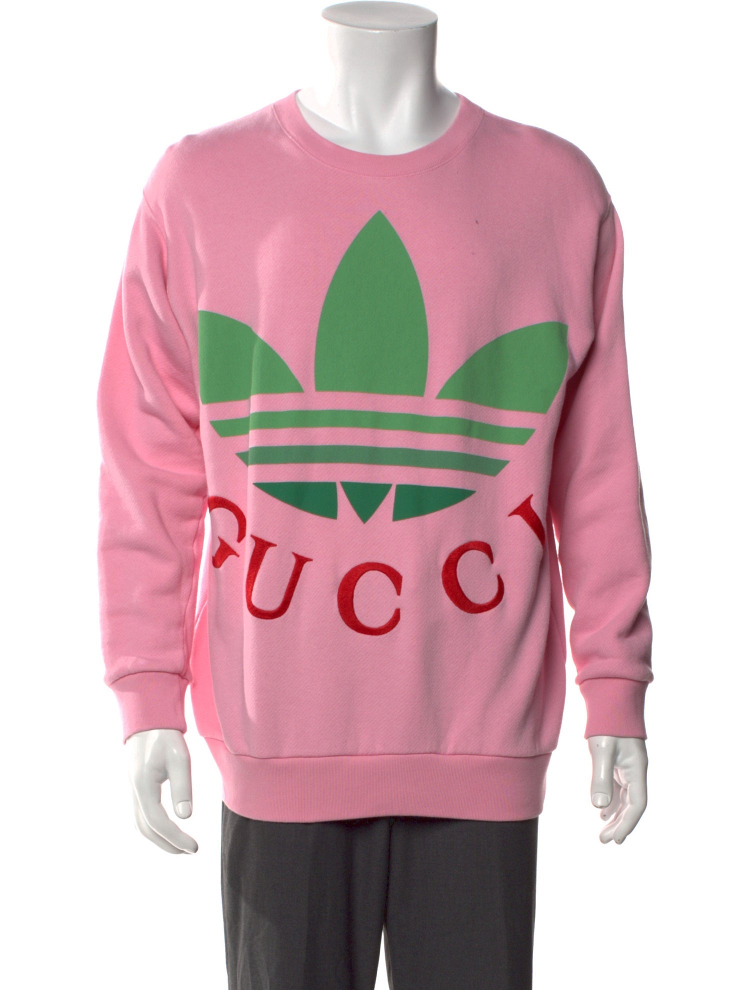 Gucci x Adidas Graphic Print Crew Neck Sweatshirt