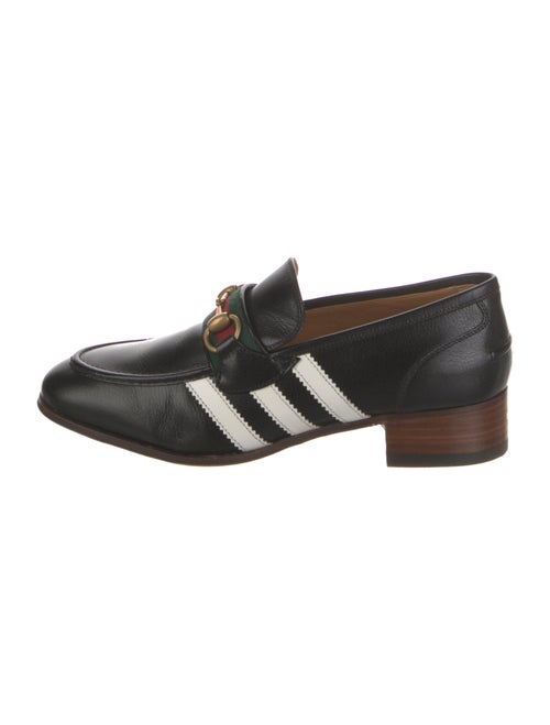 Gucci x Adidas Horsebit Accent Leather Mules