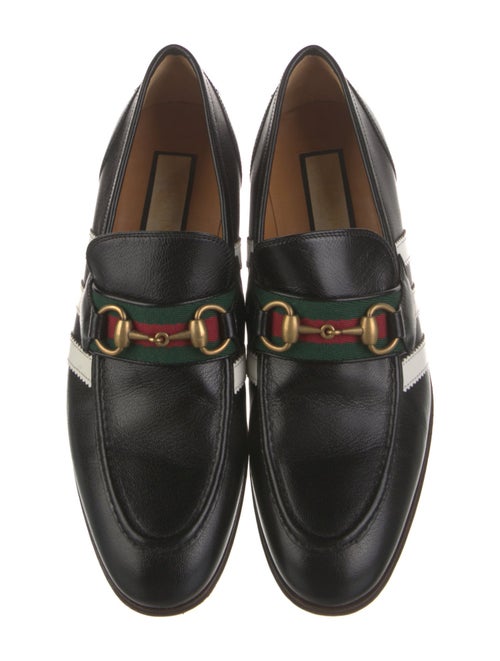 Gucci x Adidas Horsebit Accent Leather Mules