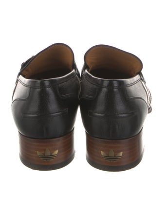 Gucci x Adidas Horsebit Accent Leather Mules