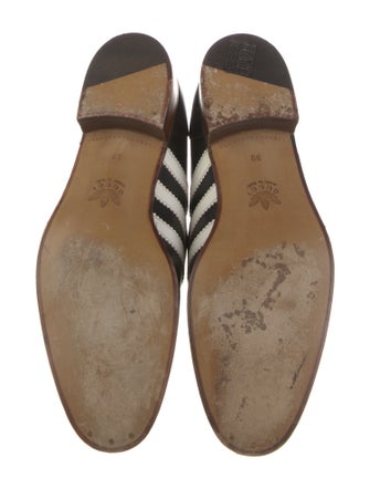 Gucci x Adidas Horsebit Accent Leather Mules