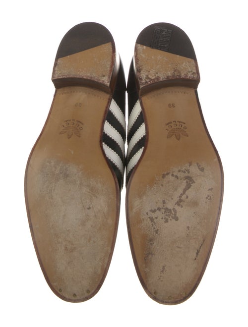 Gucci x Adidas Horsebit Accent Leather Mules