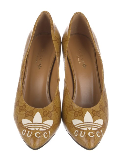 Gucci x Adidas GG Supreme Patent Leather Pumps