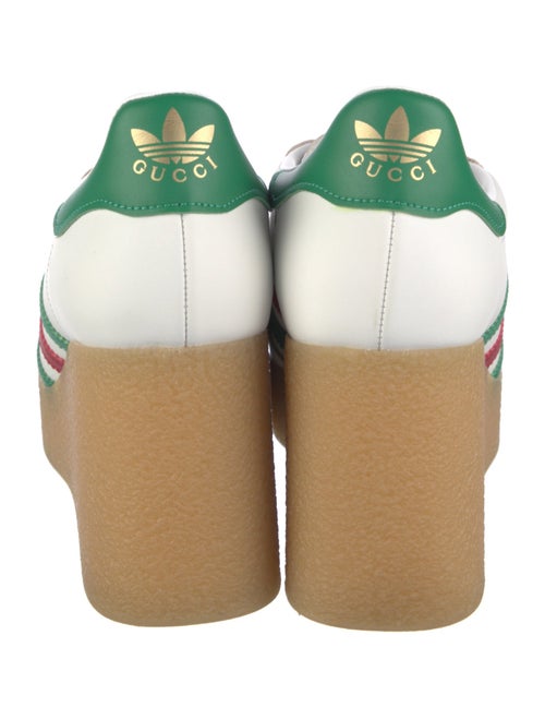 Gucci x Adidas Leather Printed T-Strap Pumps