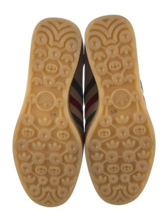 Gucci x Adidas Leather Printed T-Strap Pumps