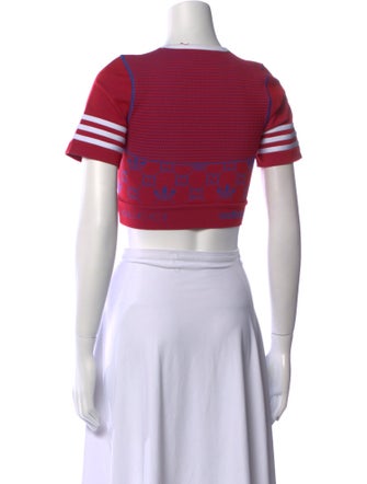 Gucci x Adidas 2023 Graphic Print Crop Top