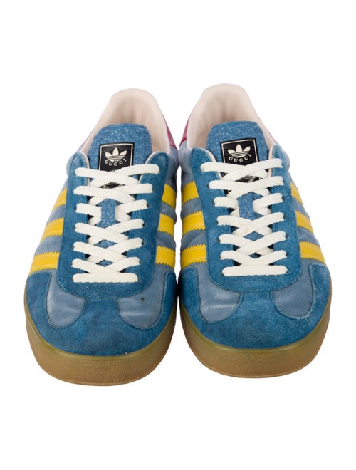 Gucci x Adidas Velvet Colorblock Pattern Sneakers