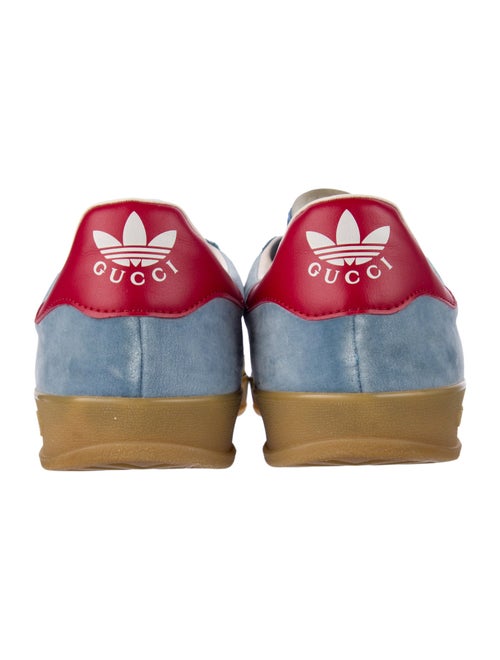 Gucci x Adidas Velvet Colorblock Pattern Sneakers