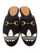 Gucci x Adidas 1955 Horsebit Accent Suede Mules