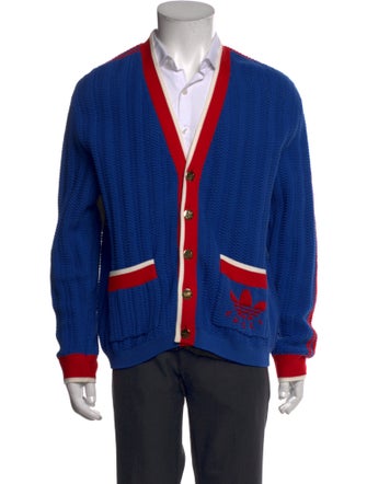 Gucci x Adidas 2023 Striped Cardigan