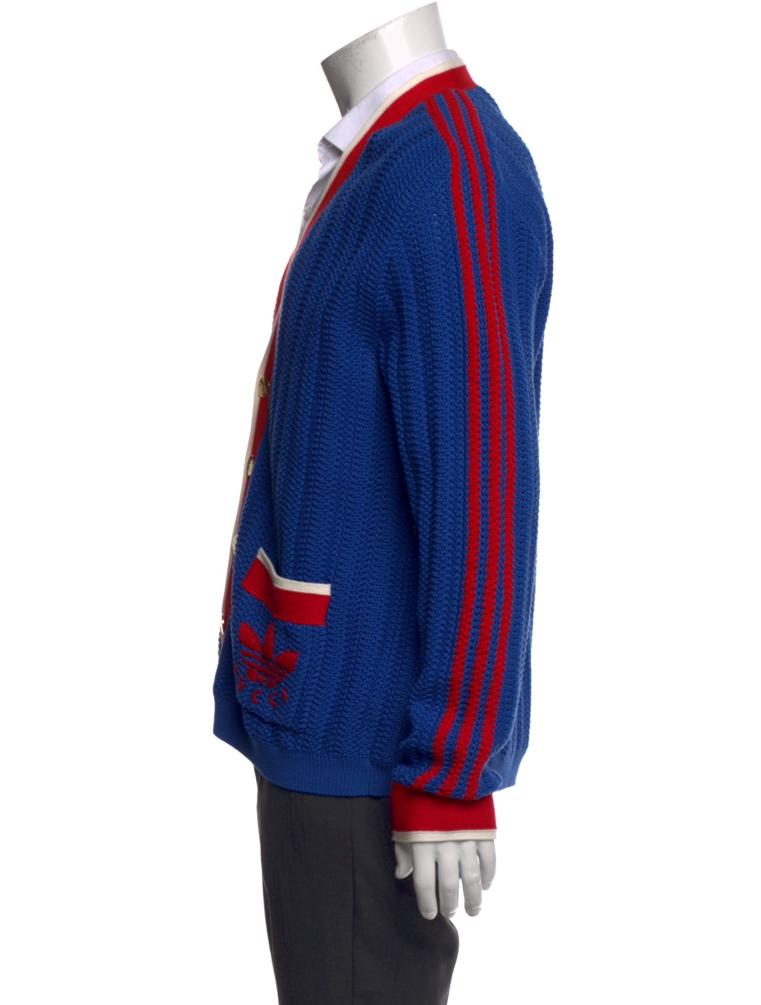 Gucci x Adidas 2023 Striped Cardigan
