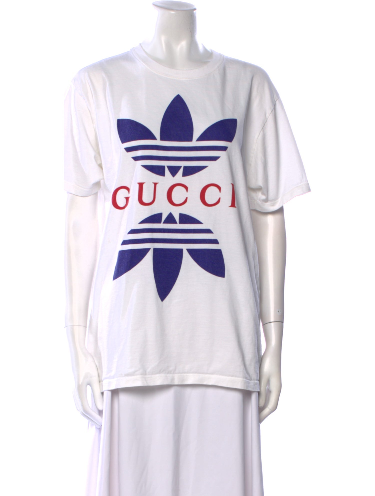 Gucci x Adidas Graphic Print Crew Neck T-Shirt