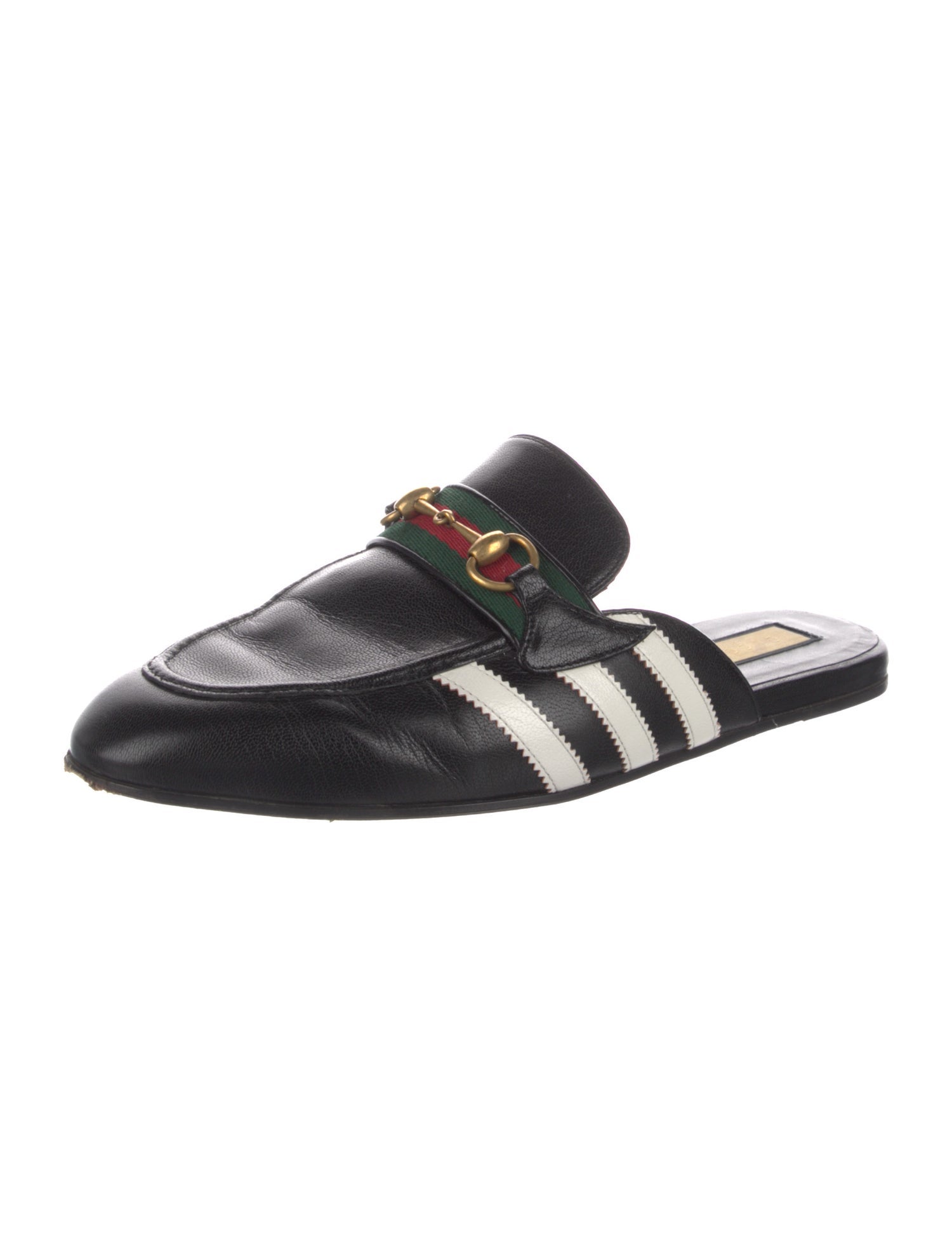 Gucci x Adidas Web Accent Leather Espadrilles