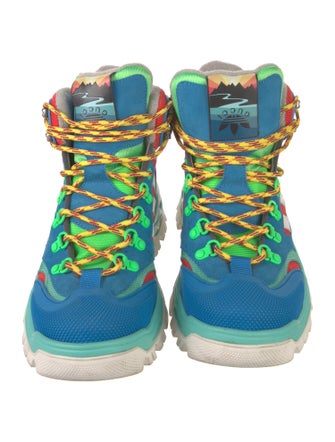 Gucci x Adidas Printed Hiking Boots