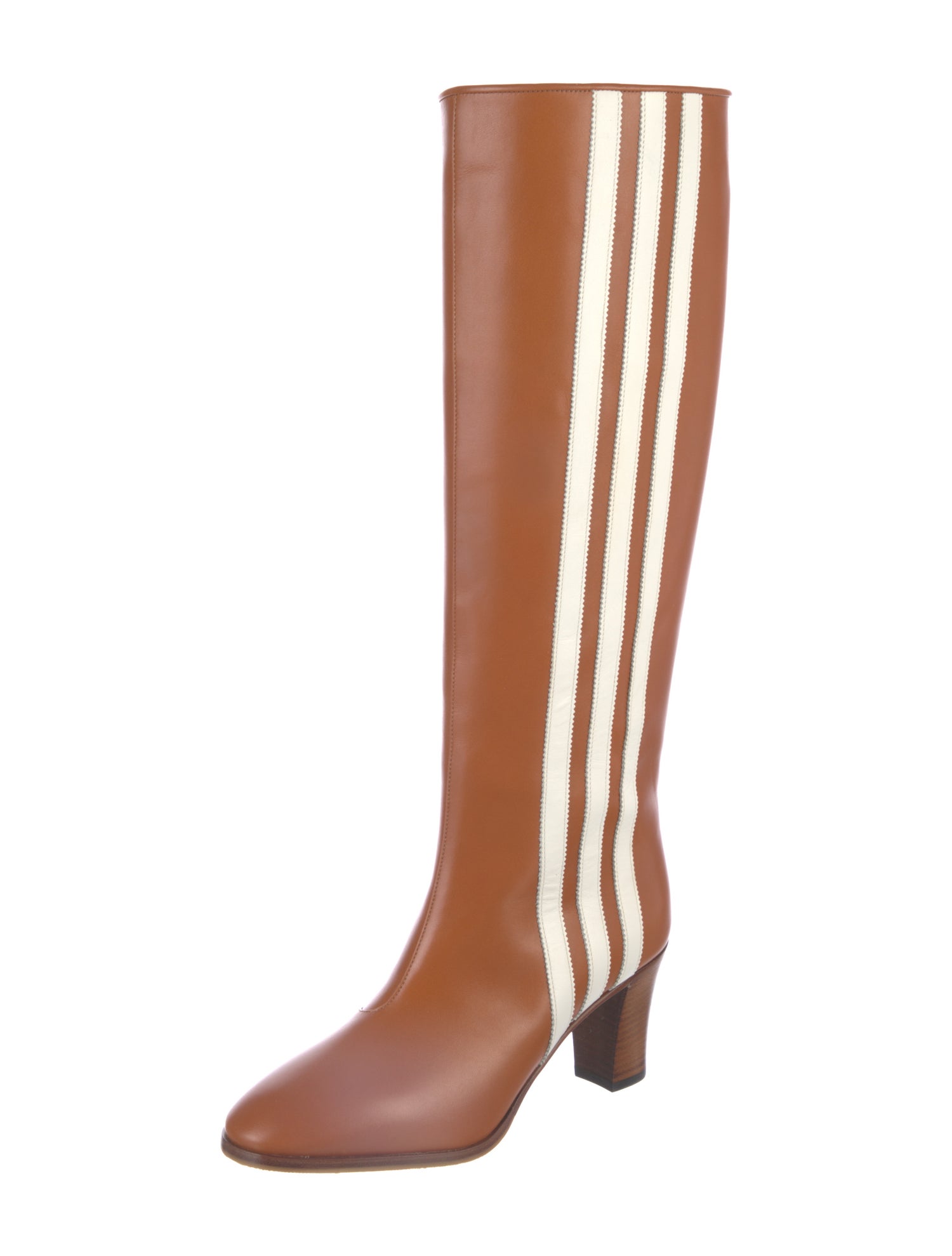 Gucci x Adidas Leather Striped Boots w/ Tags