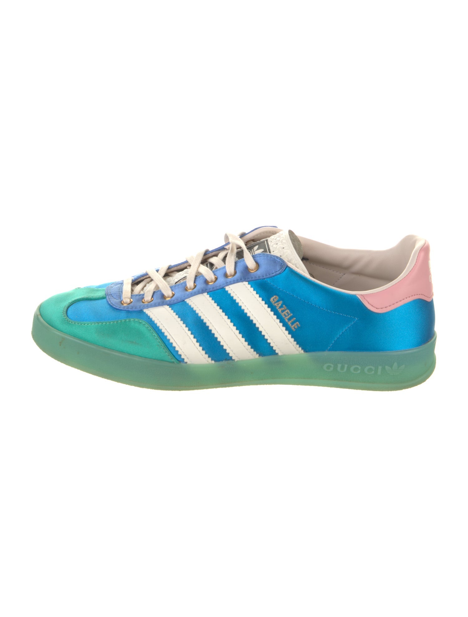 Gucci x Adidas Gazelle 'Light Blue Silk' Sneakers