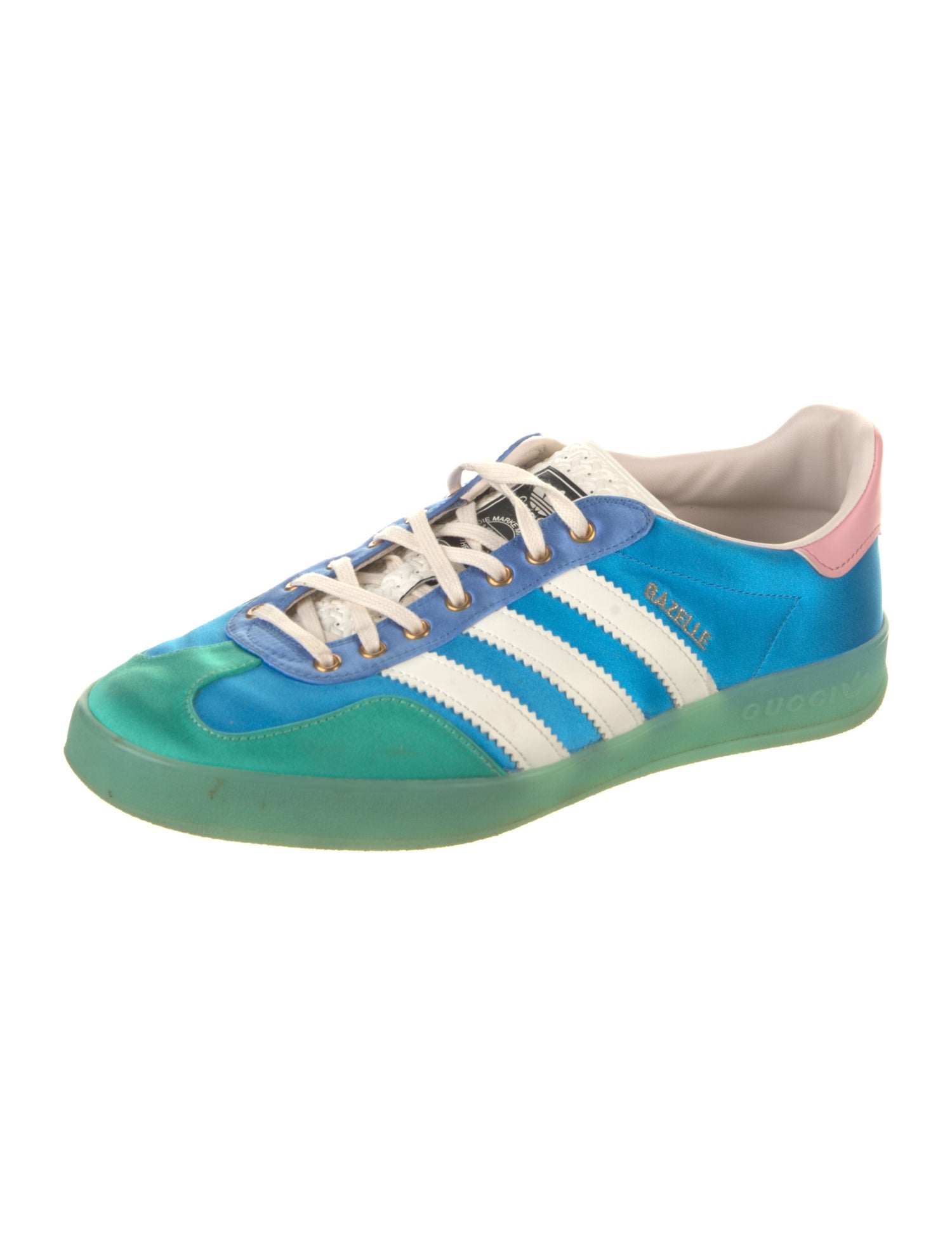 Gucci x Adidas Gazelle 'Light Blue Silk' Sneakers