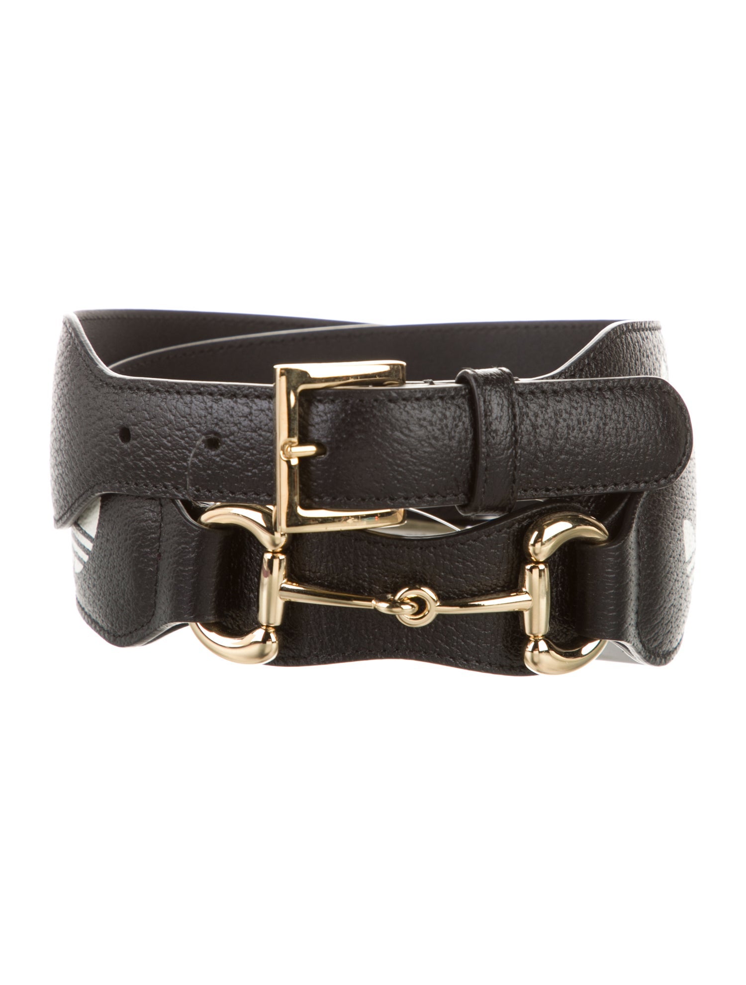 Gucci x Adidas Horsebit Accent Wide Waist Belt